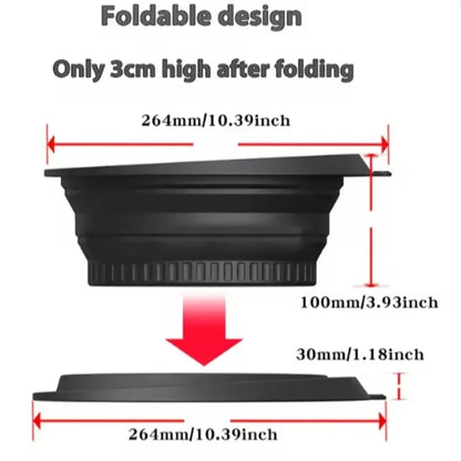 Large Foldable Silicone Bowl - Portable Face Dipping Bowl for Ice Bath and Home Skincare Routine, Ideal for Women and Girls