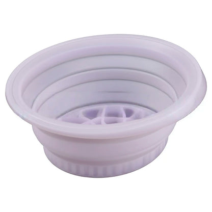 Large Foldable Silicone Bowl - Portable Face Dipping Bowl for Ice Bath and Home Skincare Routine, Ideal for Women and Girls